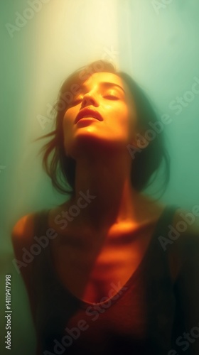 Modern ethereal portrait wi...