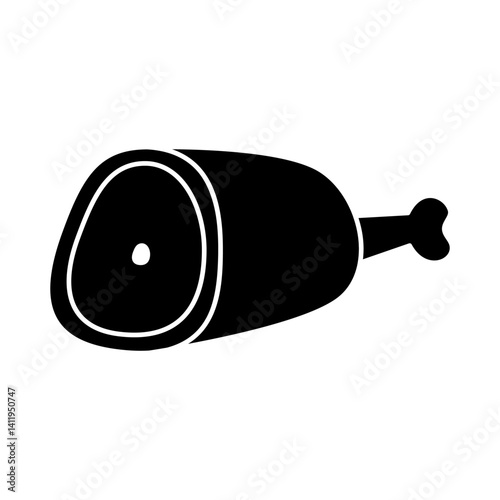 meat icon, simple flat style, illustration, logo sign symbol pictogram template, for ui or ux isolated on white for mobile app, editable