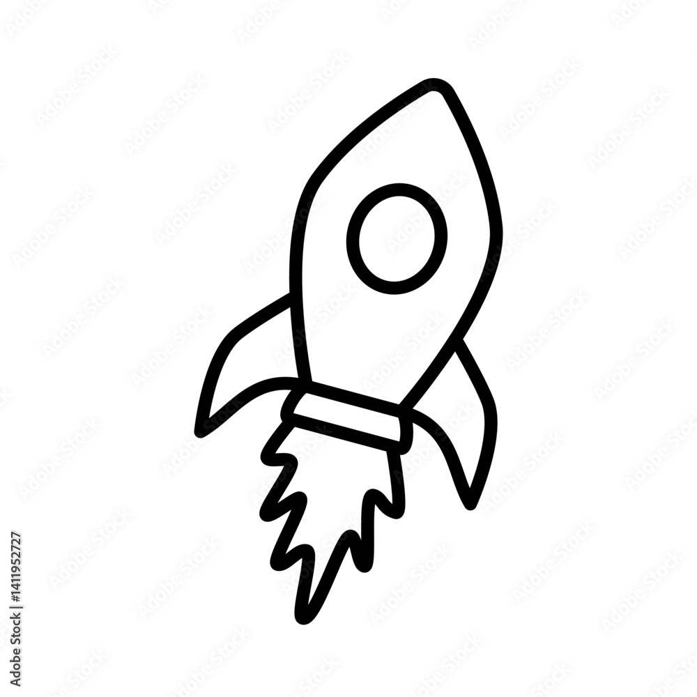 rocket icon, simple flat style, pictogram logo symbol vector illustration, isolated on white for mobile app rocket icon, simple flat style, pictogram logo symbol vector illustration, isolated on white for mobile app
