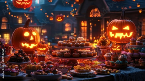 Enchanted Halloween Night: A Spooktacular Candy Buffet