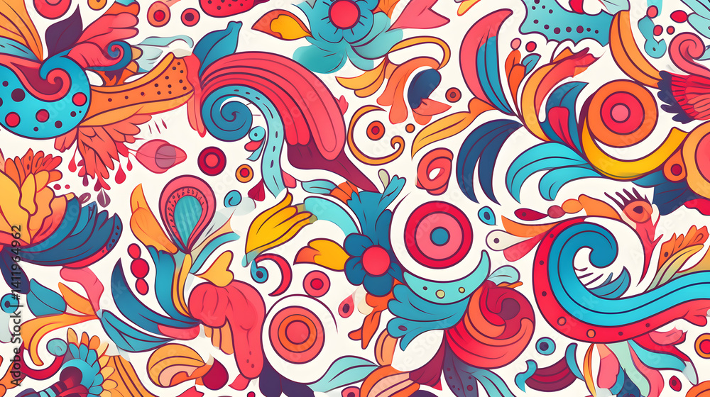 Professional Abstract Doodle Style Seamless Pattern for Creative Projects Professional Abstract Doodle Style Seamless Pattern for Creative Projects