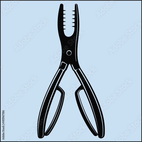 Silhouette of Tongs, Grip