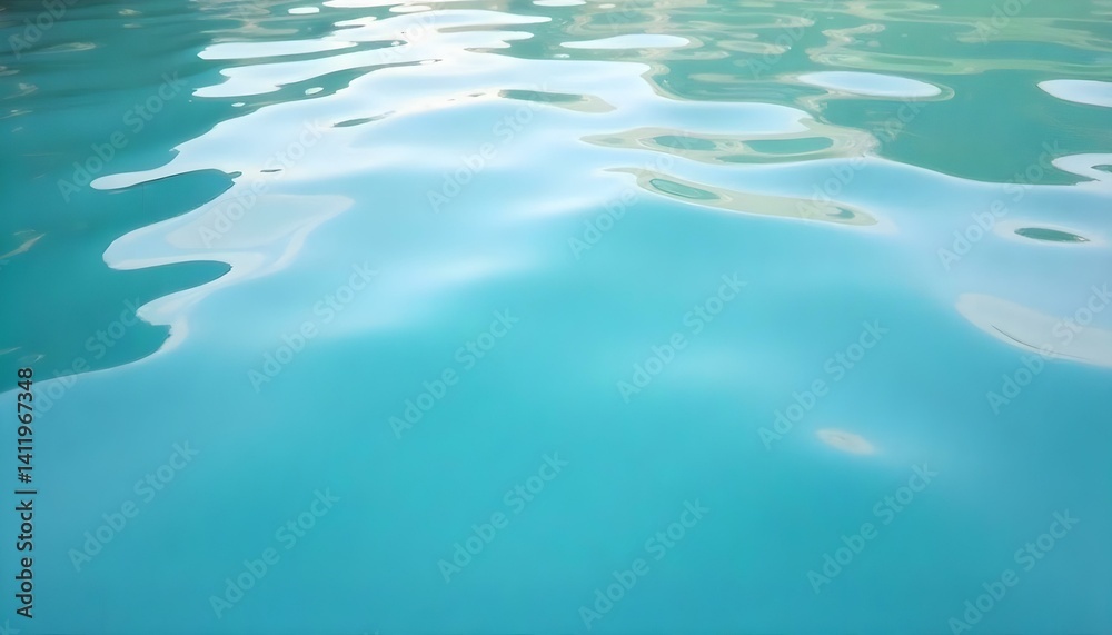 Obraz premium A mesmerizing view of calm, turquoise water with gentle ripples and subtle reflections.