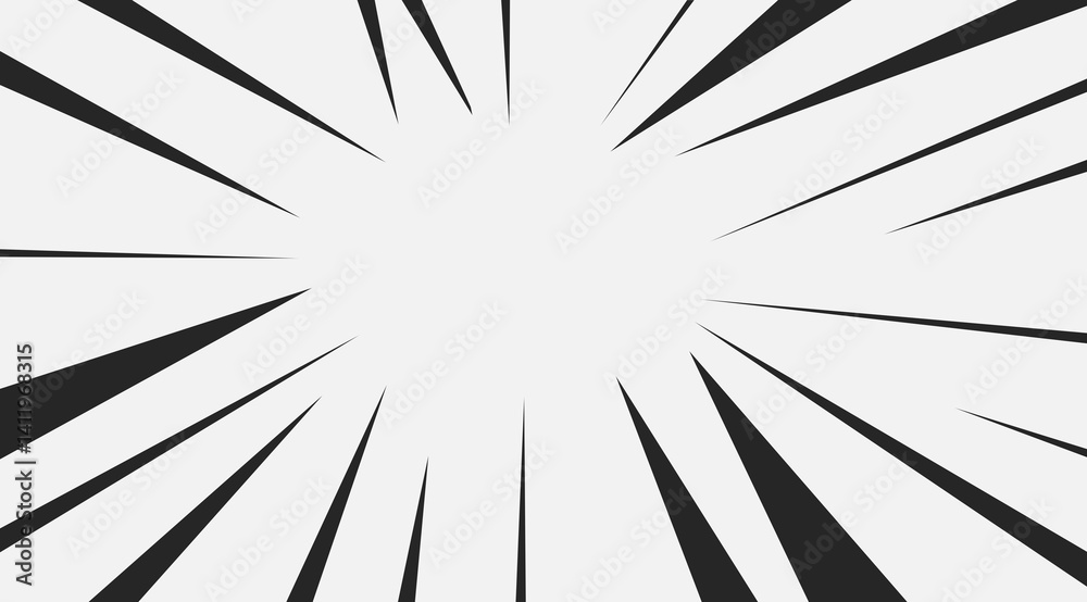 Obraz premium 集中線のグラフィック素材イラスト