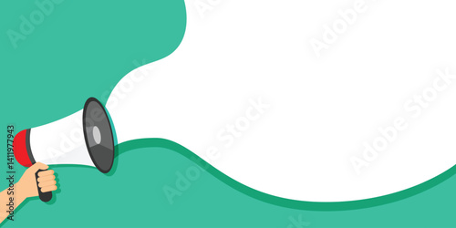 Megaphone for announcing, advertising, and promotion 