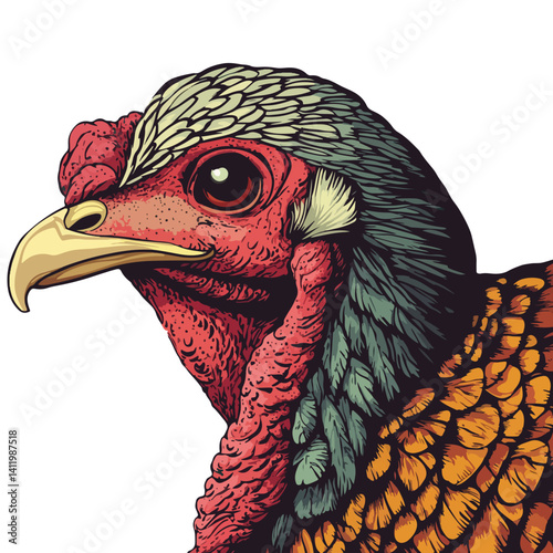 turkey, animal, vector, transparent background