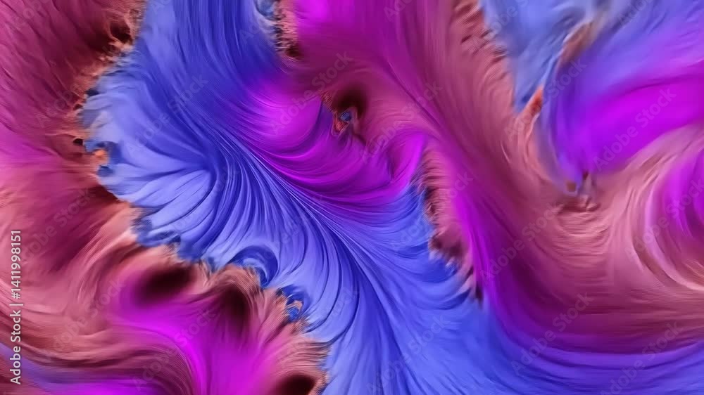Stunning CGI artwork featuring an entrancing swirl of blue and pink hues.