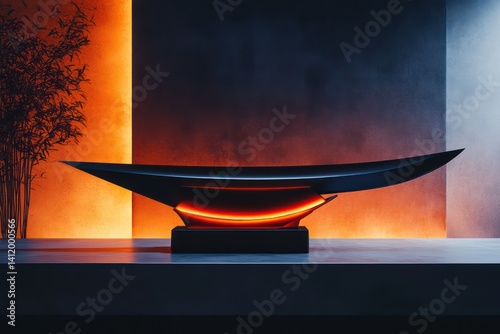 Modern dark decorative bowl