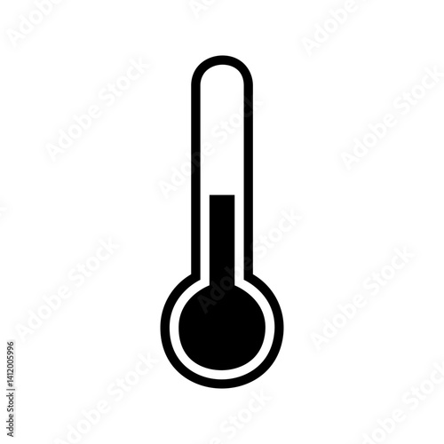 thermometer icon vector simple