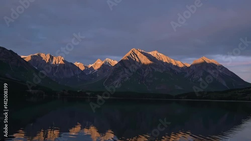 Wallpaper Mural Captivating alpine sunrise illuminating majestic mountain peaks and serene lake reflections Torontodigital.ca