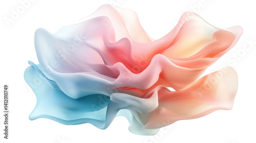 Exquisite white and pink flower in bloom on a dramatic dark background elegant