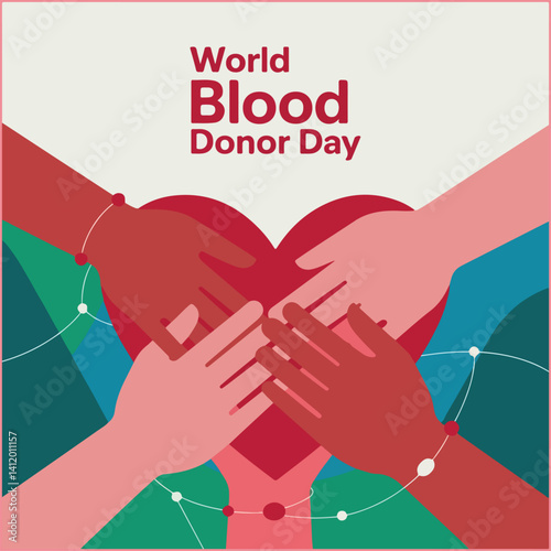 Give blood, save lives—celebrating heroes and promoting voluntary blood donation globally.