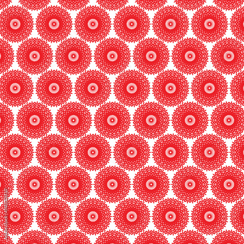 Hand drawn seamless floral pattern background.