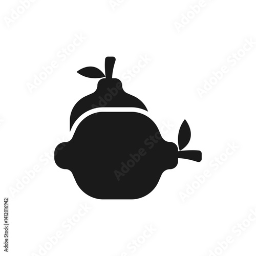 lemon icon with editable vector