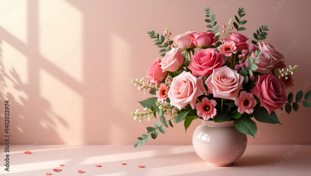 Obraz premium Elegant Mother's Day Bouquet Photography: Stunning Floral Arrangements with Vibrant Natural Lighting for Captivating Stock Images - Perfect for Your Creative Projects