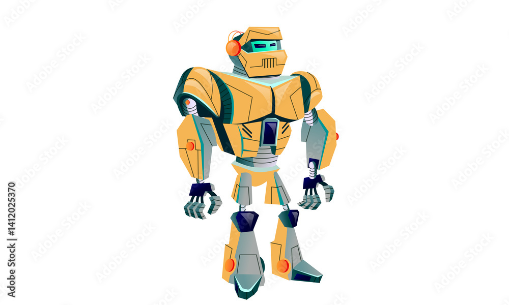 High-Tech Colourful Robot with LED Lights High-Tech Colourful Robot with LED Lights