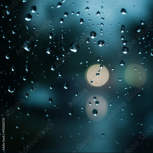 Experience exhilarating symphony of raindrops dancing on surfaces and mesmerizing spectacle of water gracefully descending down windows and glass 