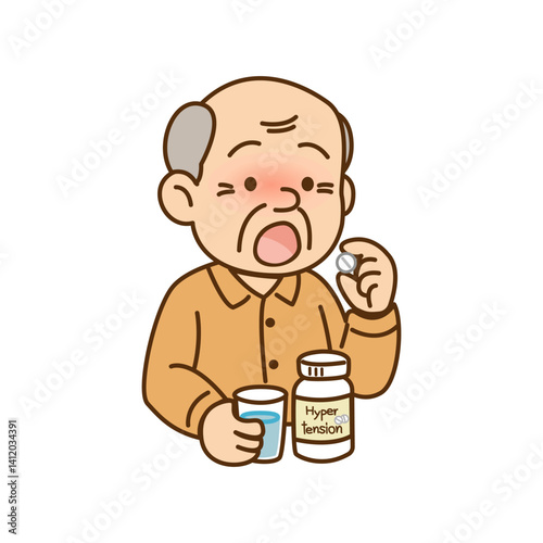 high blood pressure and hypertension disease concept