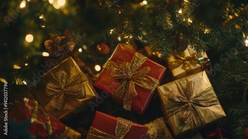 Christmas Eve Presents Underneath the Tree