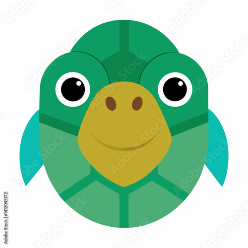 Tortoise head animal vector – perfect for logos, prints, and wildlife-themed designs.