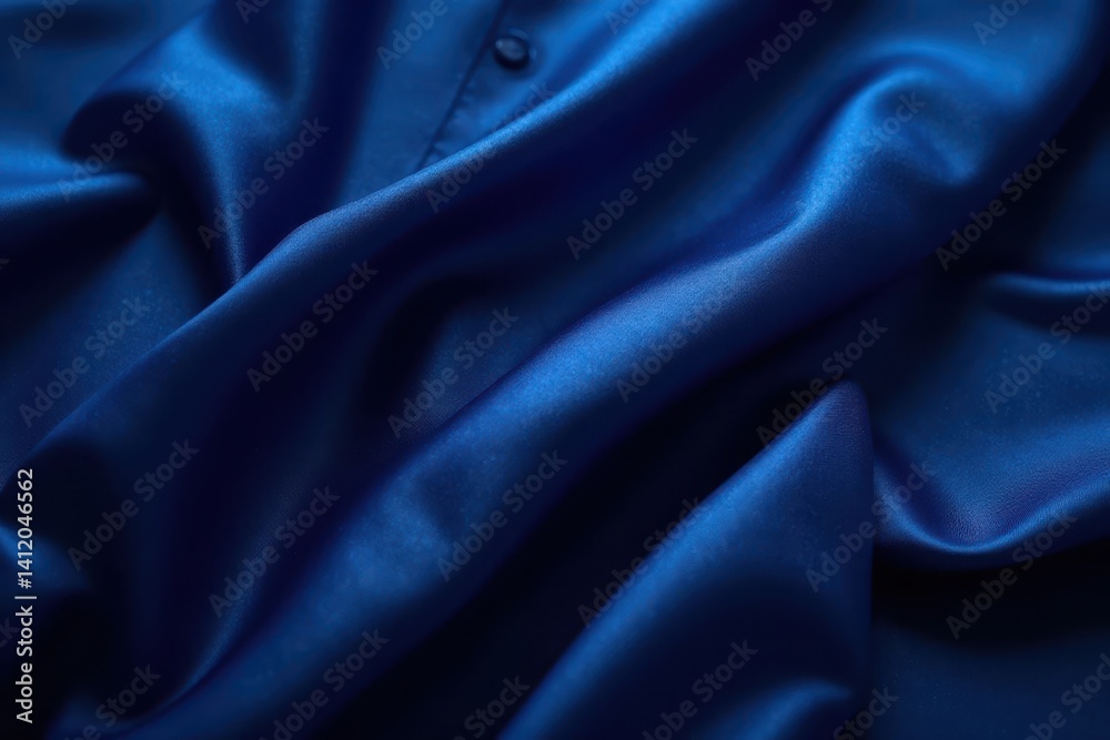custom made wallpaper toronto digitalLuxurious navy blue silk pyjama with soft wrinkles detail, relaxed fit, luxury fabric