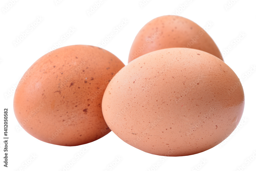 Eggs isolated on white background