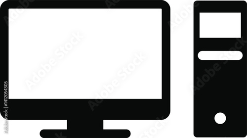 Icon of a computer design for templates.