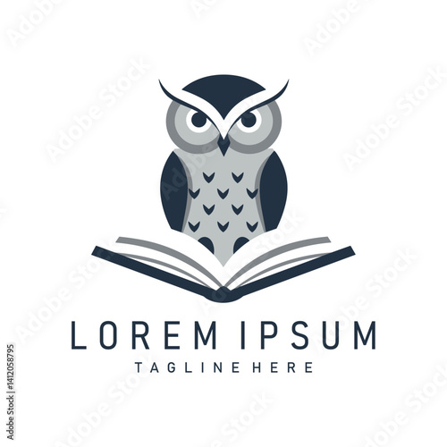 Knowledgeable Owl: A wise owl perched upon an open book, symbolizing knowledge, education, and the pursuit of wisdom.