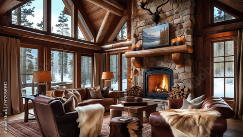 interior of a luxury hotel