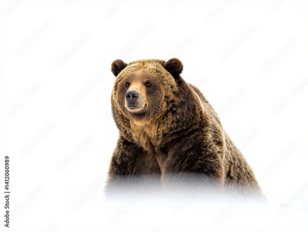 Obraz premium brown bear isolated on white