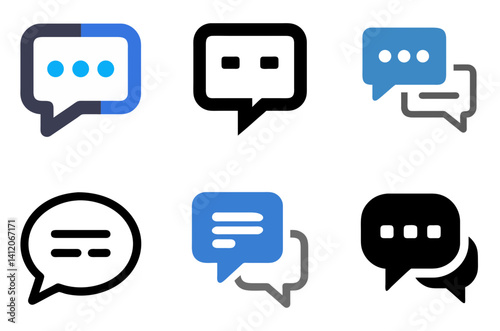 Chat Bubble Icon for Messaging and Communication