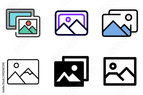 Picture Icon for Image and Photo Representation
