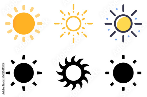 Sun Icon for Light and Energy