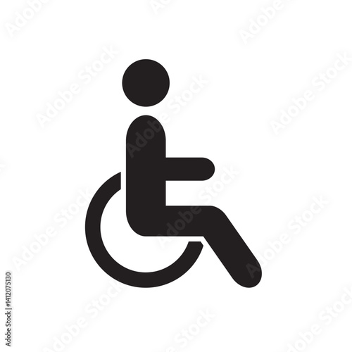 Wheelchair Ramp Sign Vector Illustration