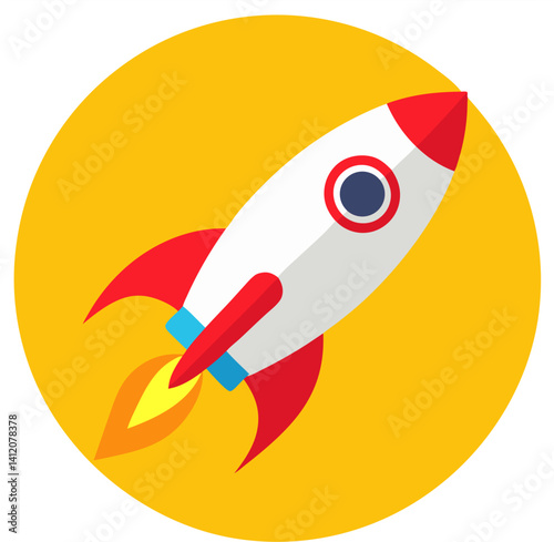 space rocket vector illustration