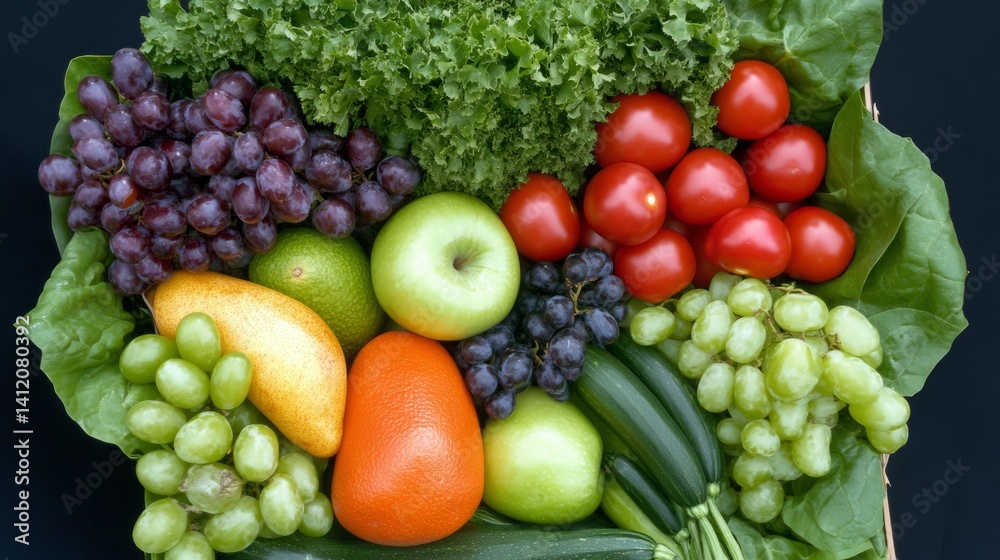 Fresh vegetables and fruits in a shopping bag - Healthy and vibrant produce for daily meals
Fresh vegetables and fruits in a shopping bag - Healthy and vibrant produce for daily meals