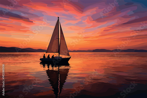 Scenic sunset sailing adventure for tranquil getaway inspiration