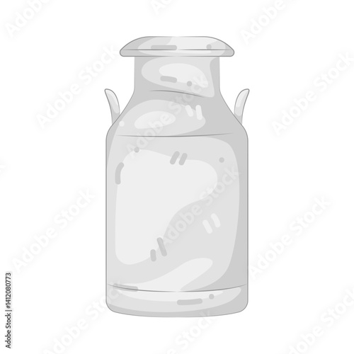 Illustration of milk can
