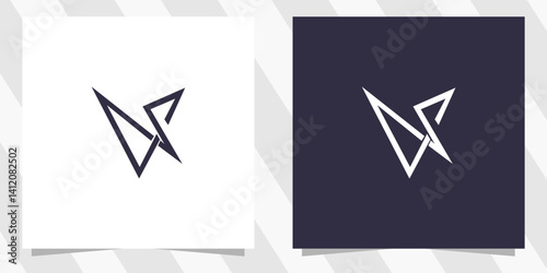letter v logo design vector