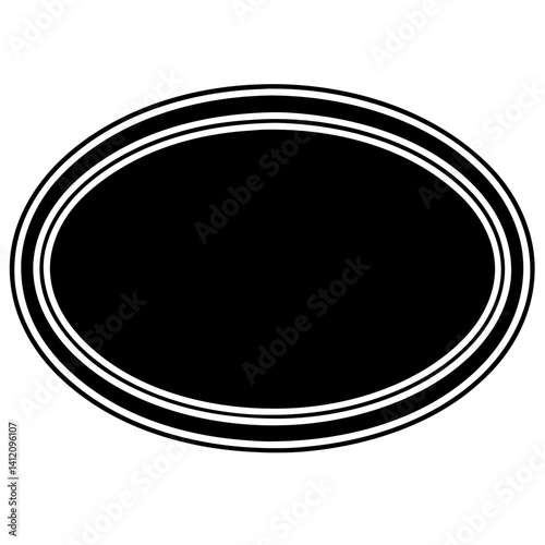 Simple Geometric Shape Silhouette Style Vector Illustration Design