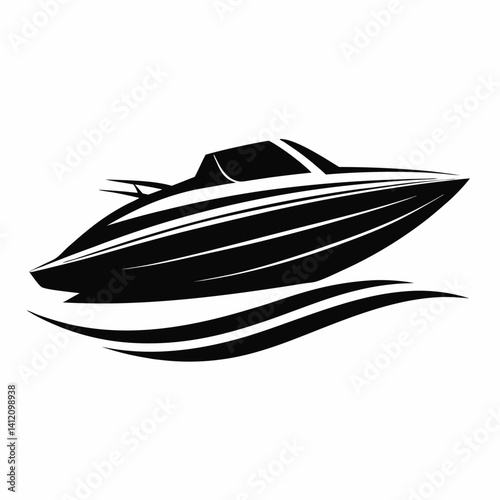 yacht isolated on white