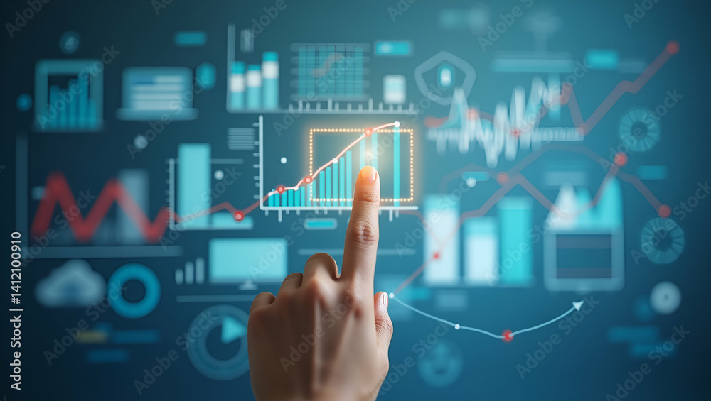 Obraz premium Mid-Year Productivity Check: Enhance Operational Efficiency with Superior Photo Stock Visuals & Data Analytics for Optimal Outcomes in Business Performance