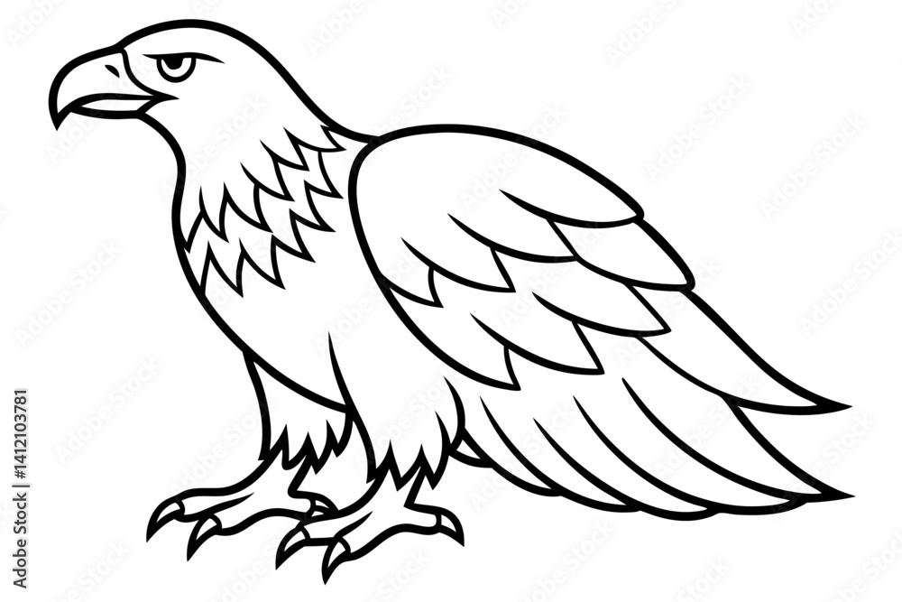 Flying Eagle Wireframe Flying Eagle Wireframe
