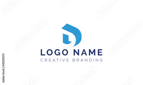 Minimalist D Logo for Branding and Identity.