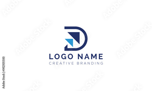 Minimalist D Logo for Branding and Identity.