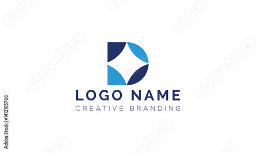 Minimalist D Logo for Branding and Identity.