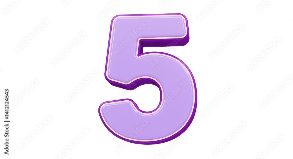 Isolated Number Five Isolated Number Five