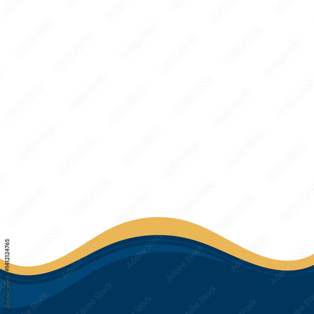 Wave Line Footer Shape Wave Line Footer Shape