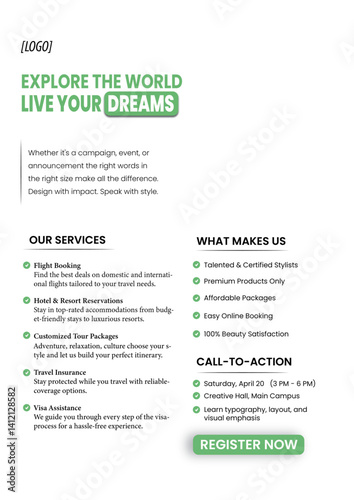 Creative Flyer Design Template.