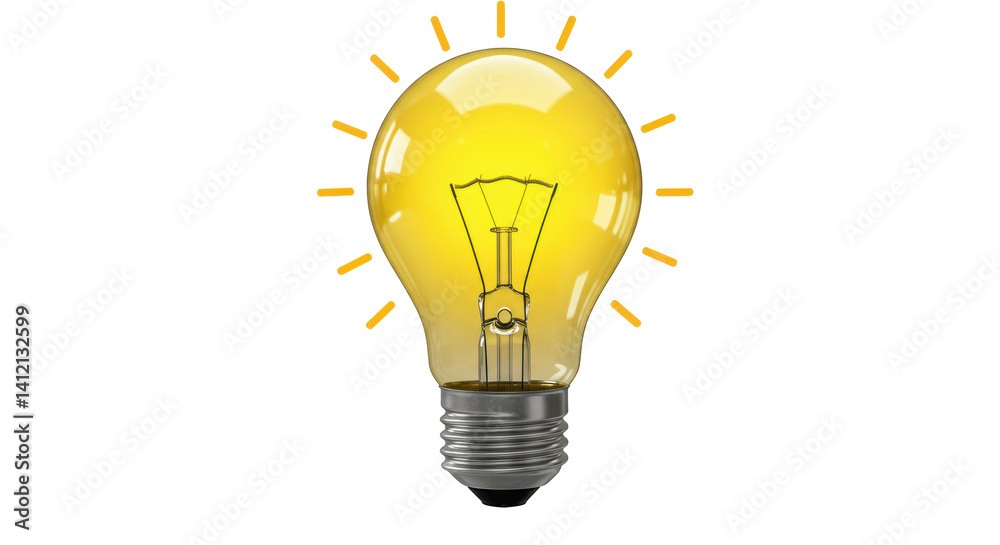Isolated Light Bulb Isolated Light Bulb